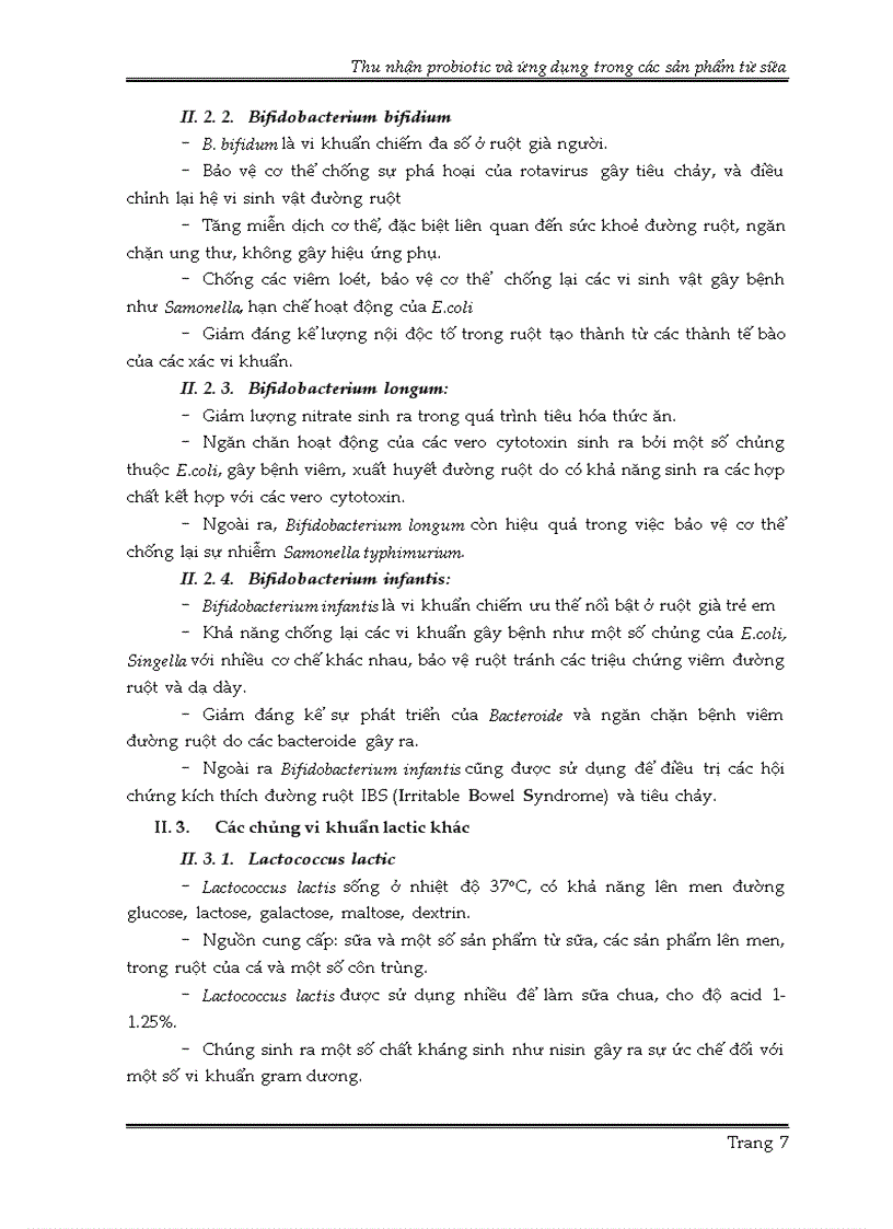 image for page Thu nhận probiotic và ứng dụng trong các sản phẩm từ sữa