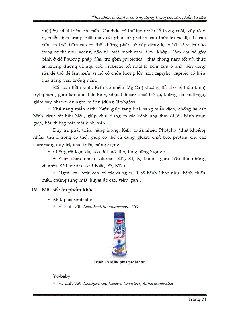 image for page Thu nhận probiotic và ứng dụng trong các sản phẩm từ sữa
