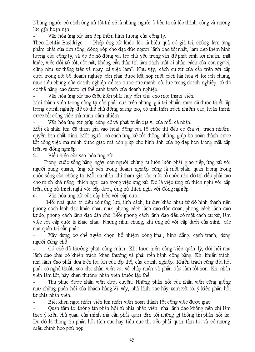 image for page Phân tích những ảnh hưởng của văn hóa doanh nghiệp tới các hành vi của cá nhân trong công ty TNHH Tiến Đại Phát