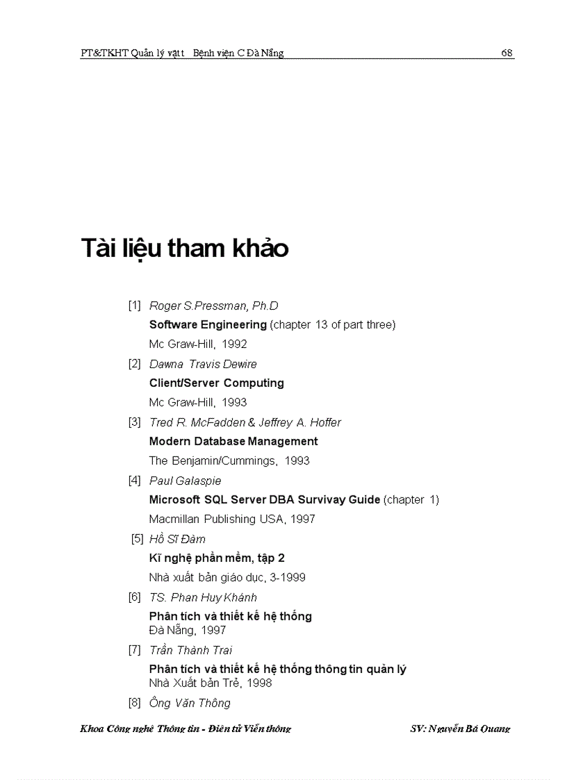 image for page Phân tích thiết kế hệ thống Quản lý vật tư Bệnh viện C Đà Nẵng