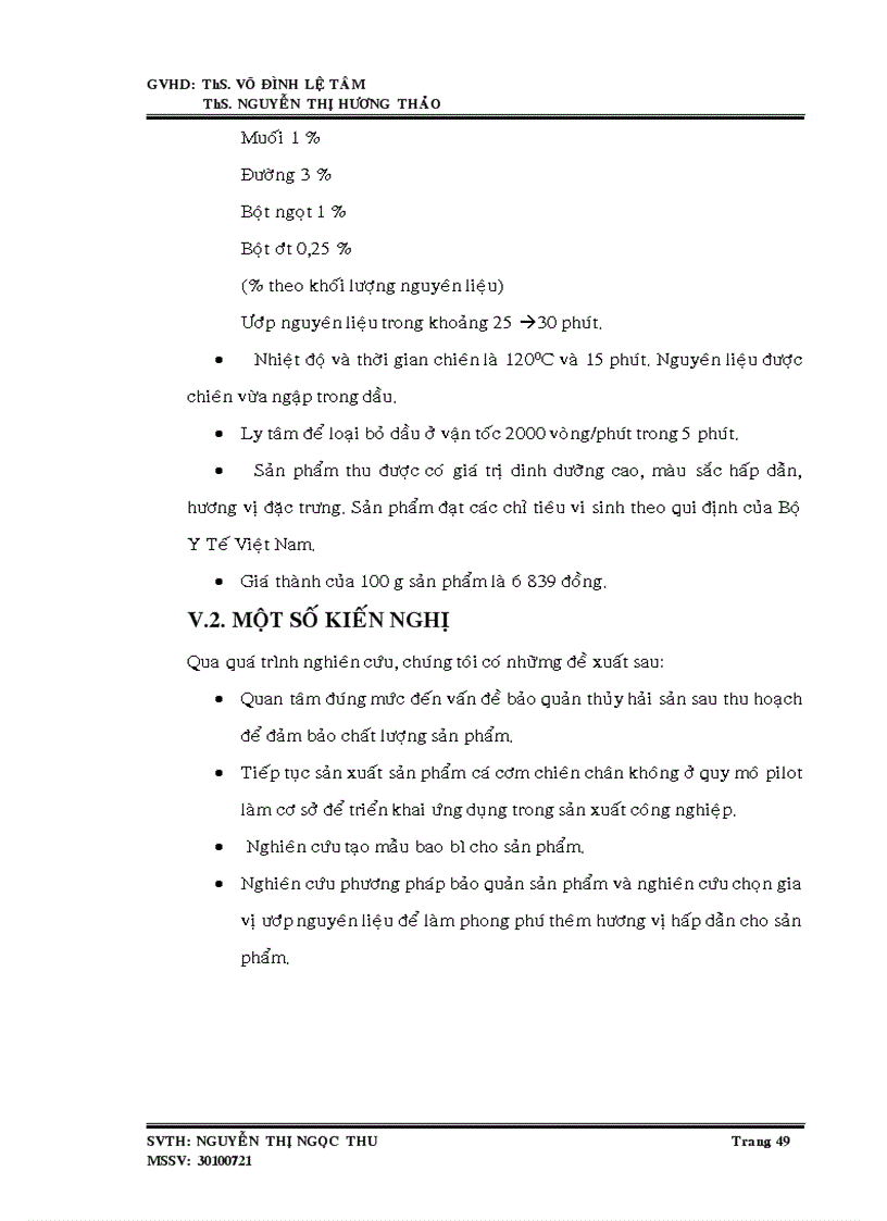 image for page Nghiên cứu quy trình sản xuất cá cơm chiên chân không