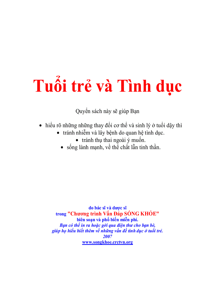 image for page Tuổi trẻ Sức Khỏe Tình dục