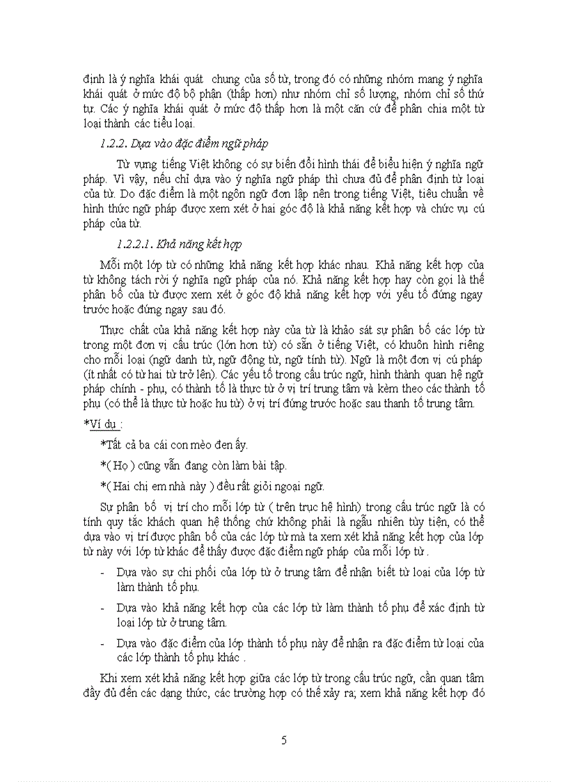 image for page Hệ thống từ loại trong chương trình Tiếng Việt