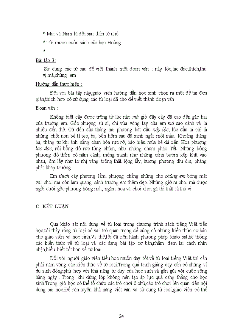 image for page Hệ thống từ loại trong chương trình Tiếng Việt