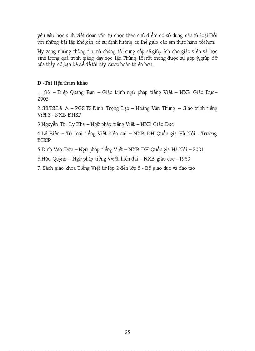 image for page Hệ thống từ loại trong chương trình Tiếng Việt