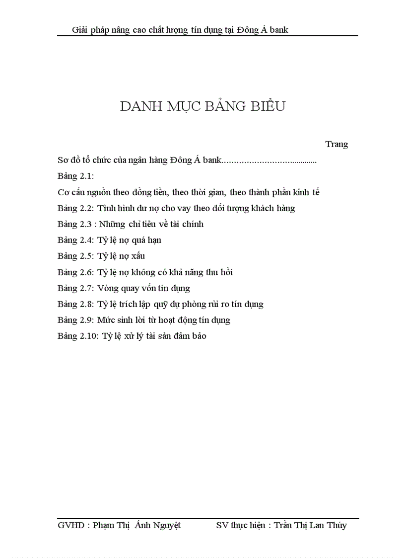 image for page Giải pháp nâng cao chất lượng tín dụng tại ngân hàng Đông Á bank