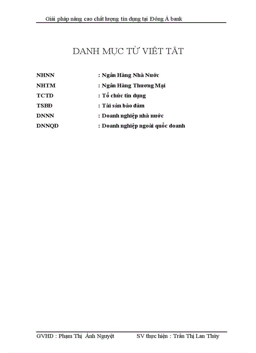 image for page Giải pháp nâng cao chất lượng tín dụng tại ngân hàng Đông Á bank