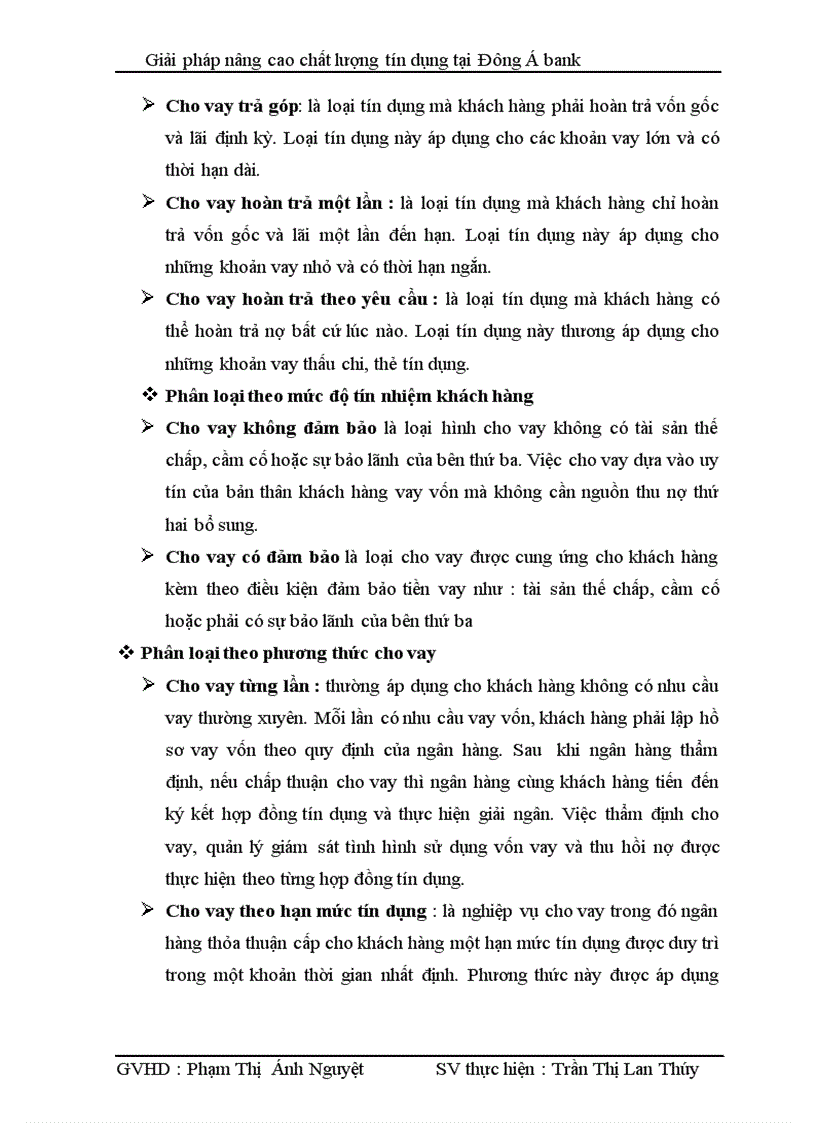 image for page Giải pháp nâng cao chất lượng tín dụng tại ngân hàng Đông Á bank