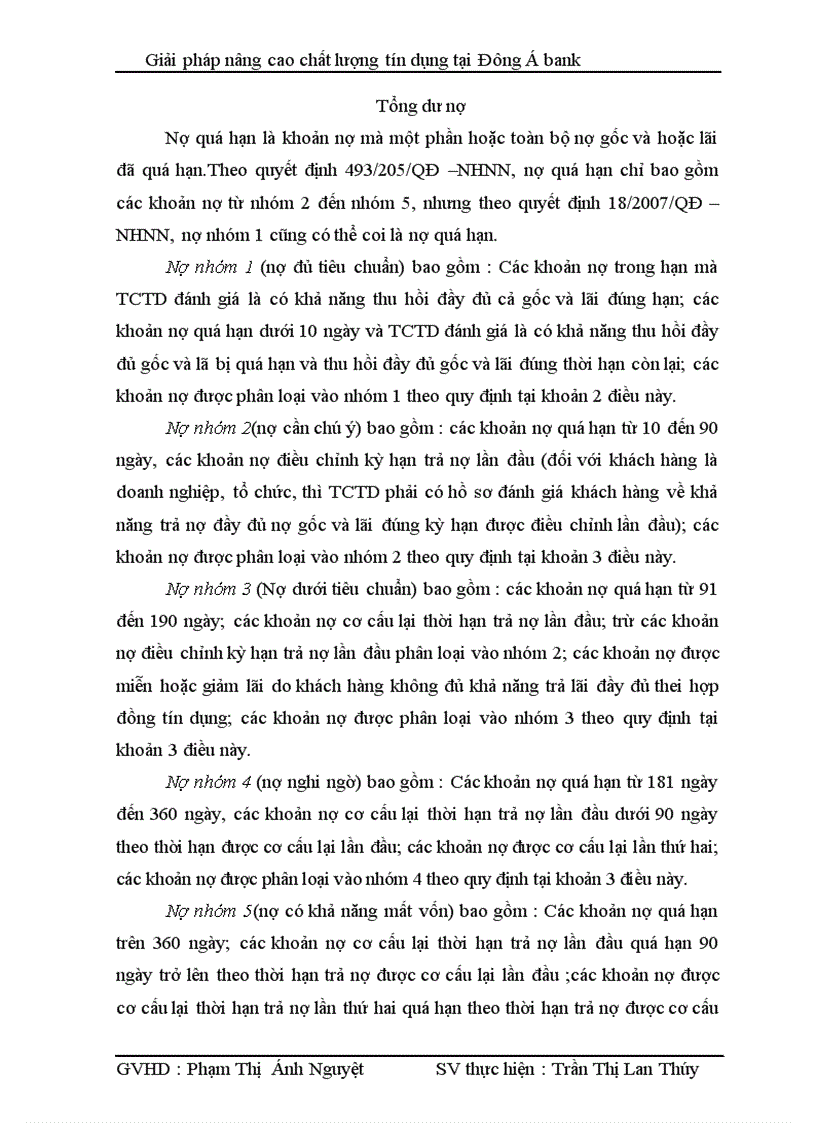 image for page Giải pháp nâng cao chất lượng tín dụng tại ngân hàng Đông Á bank