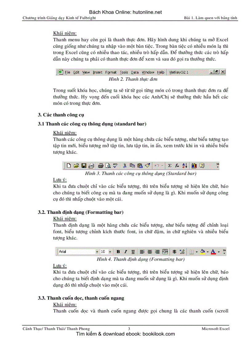 image for page Ứng dụng MS Excel trong Kinh tế tài liệu giảng dạy Fulbright