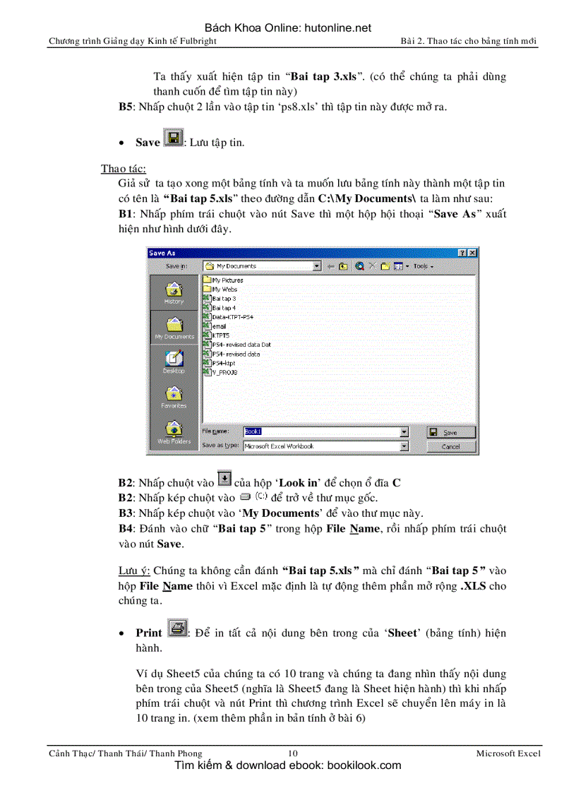 image for page Ứng dụng MS Excel trong Kinh tế tài liệu giảng dạy Fulbright