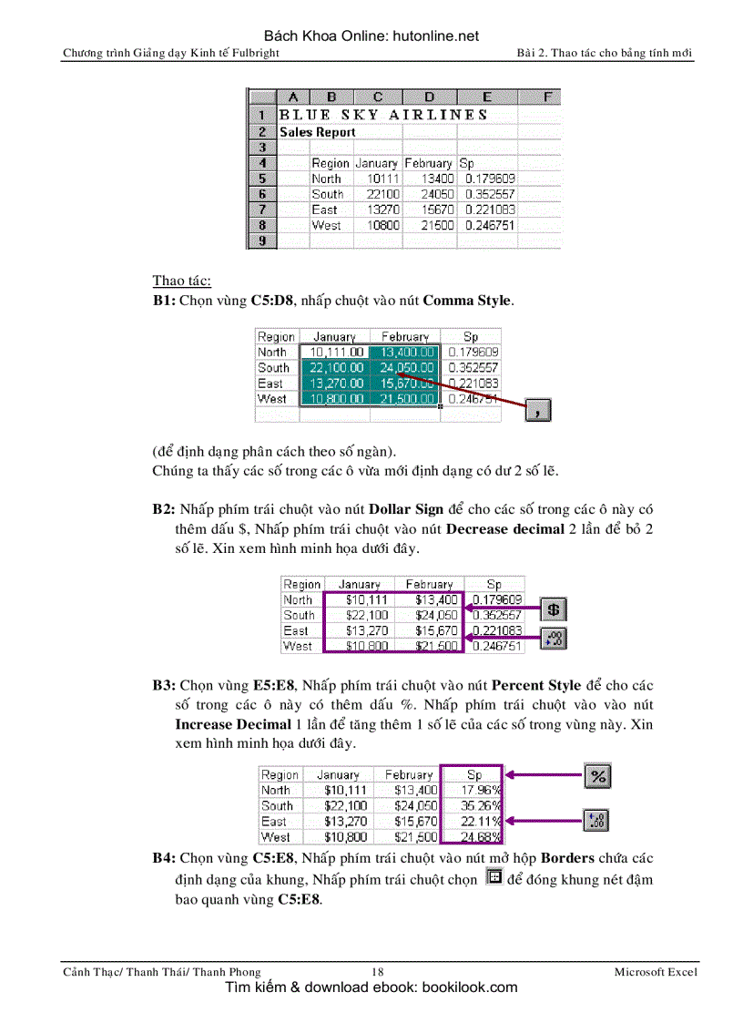 image for page Ứng dụng MS Excel trong Kinh tế tài liệu giảng dạy Fulbright
