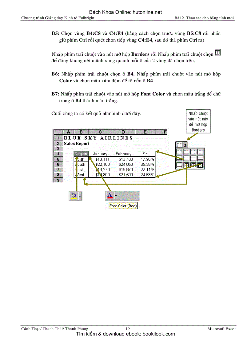 image for page Ứng dụng MS Excel trong Kinh tế tài liệu giảng dạy Fulbright