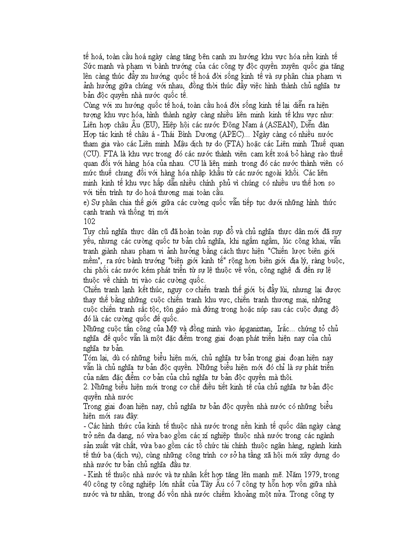 image for page Biểu hiện mới của chủ nghĩa tư bản độc quyền