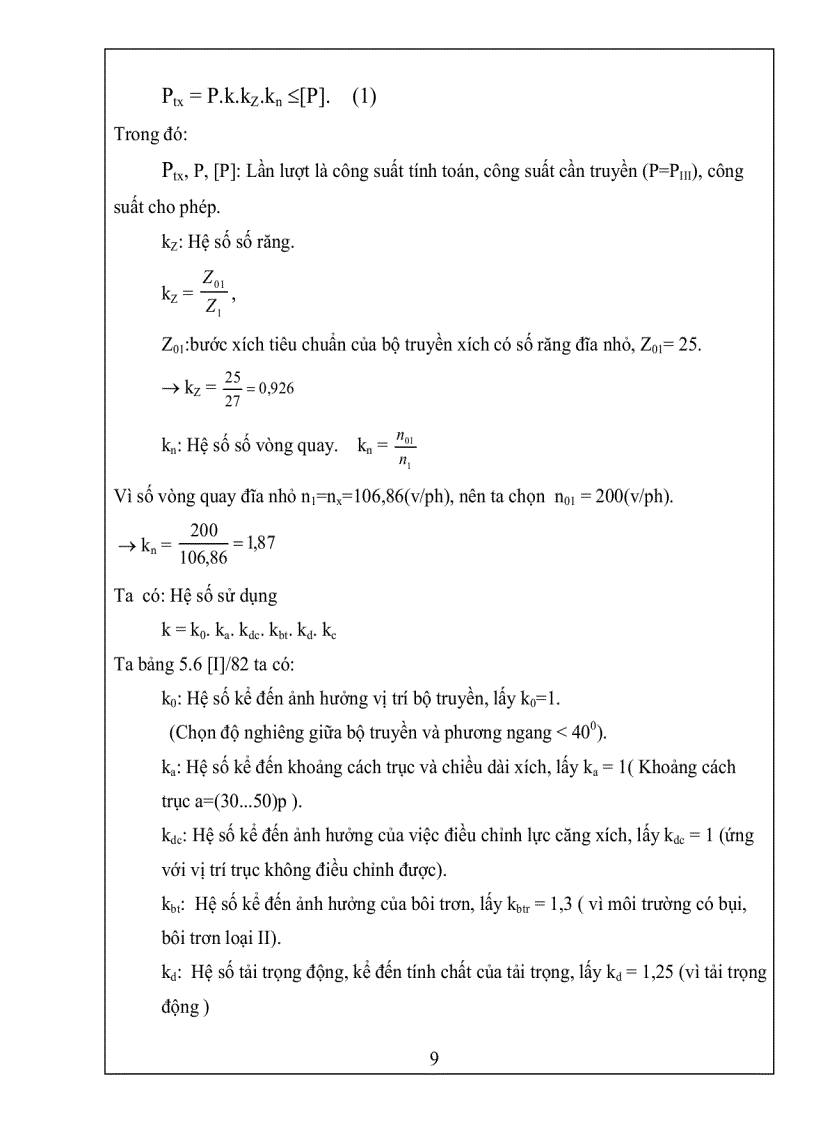 image for page Thuyết minh đồ án chi tiết máy