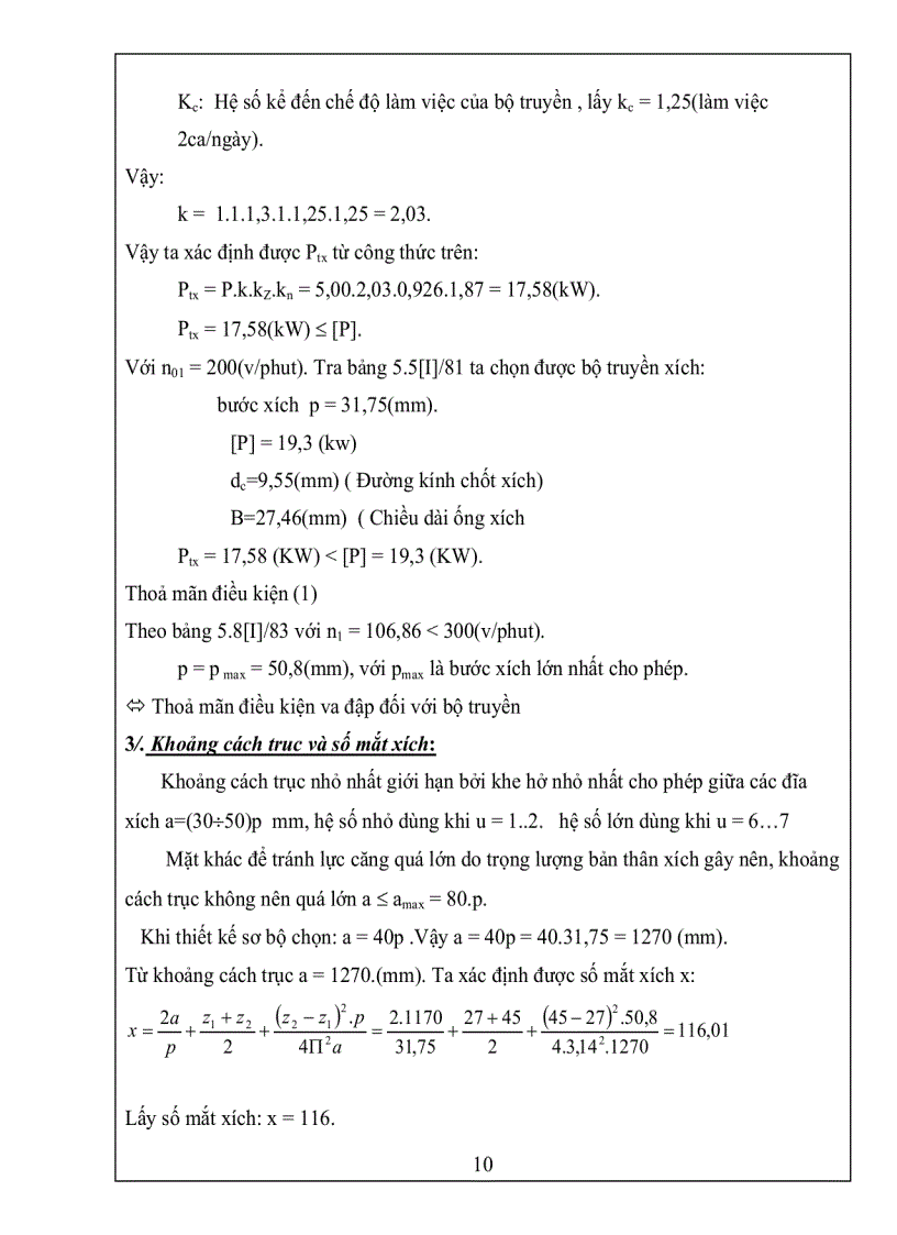 image for page Thuyết minh đồ án chi tiết máy
