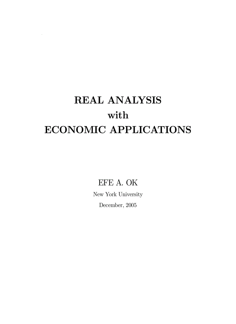 image for page Real Analysis with Economic Applications Content Preface Phân tích thực với các ứng dụng kinh tế Nội dung Lời nói đầu