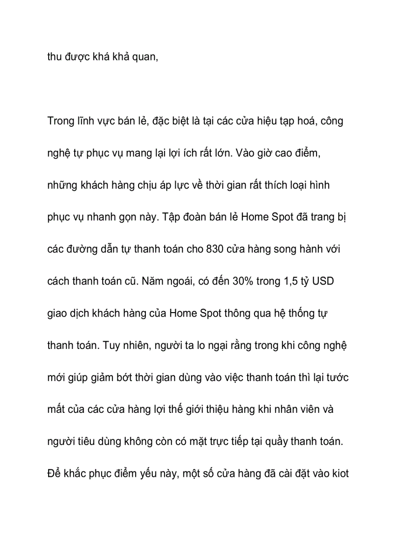 image for page Công nghệ tự phục vụ bí quyết thành công mới