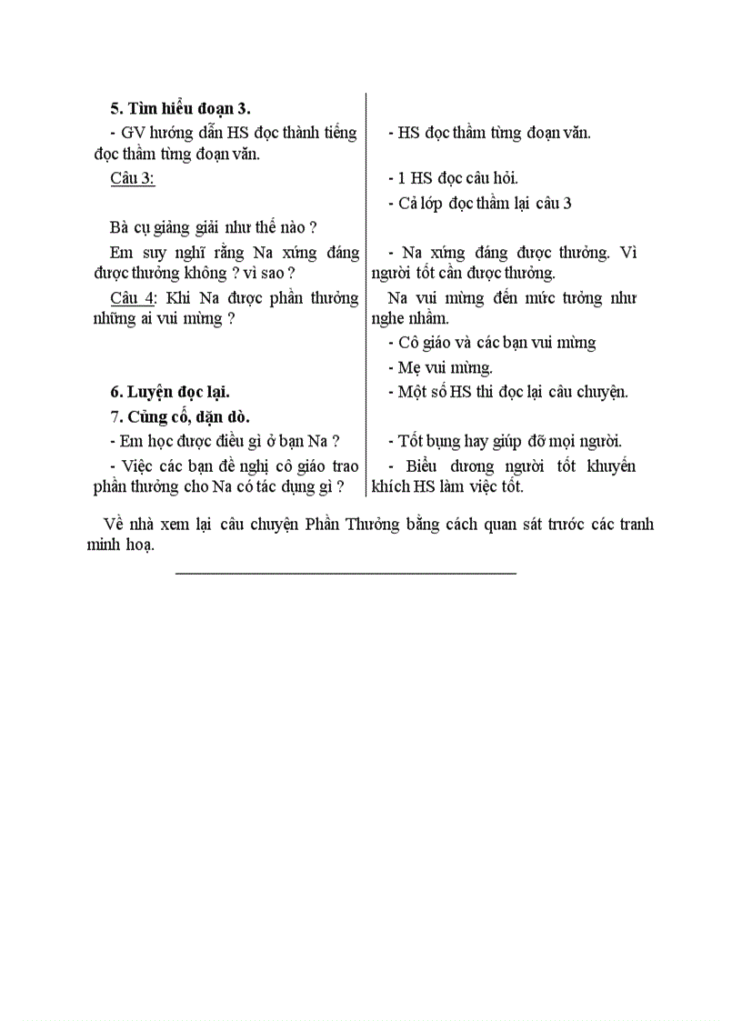 image for page Tập đọc Phần thưởng