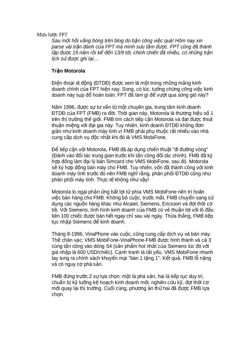 image for page Mưu lược FPT