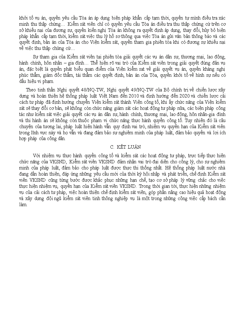 image for page Chế định kiểm sát viên Viện kiểm sát nhân dân theo quy định của pháp luật hiện hành