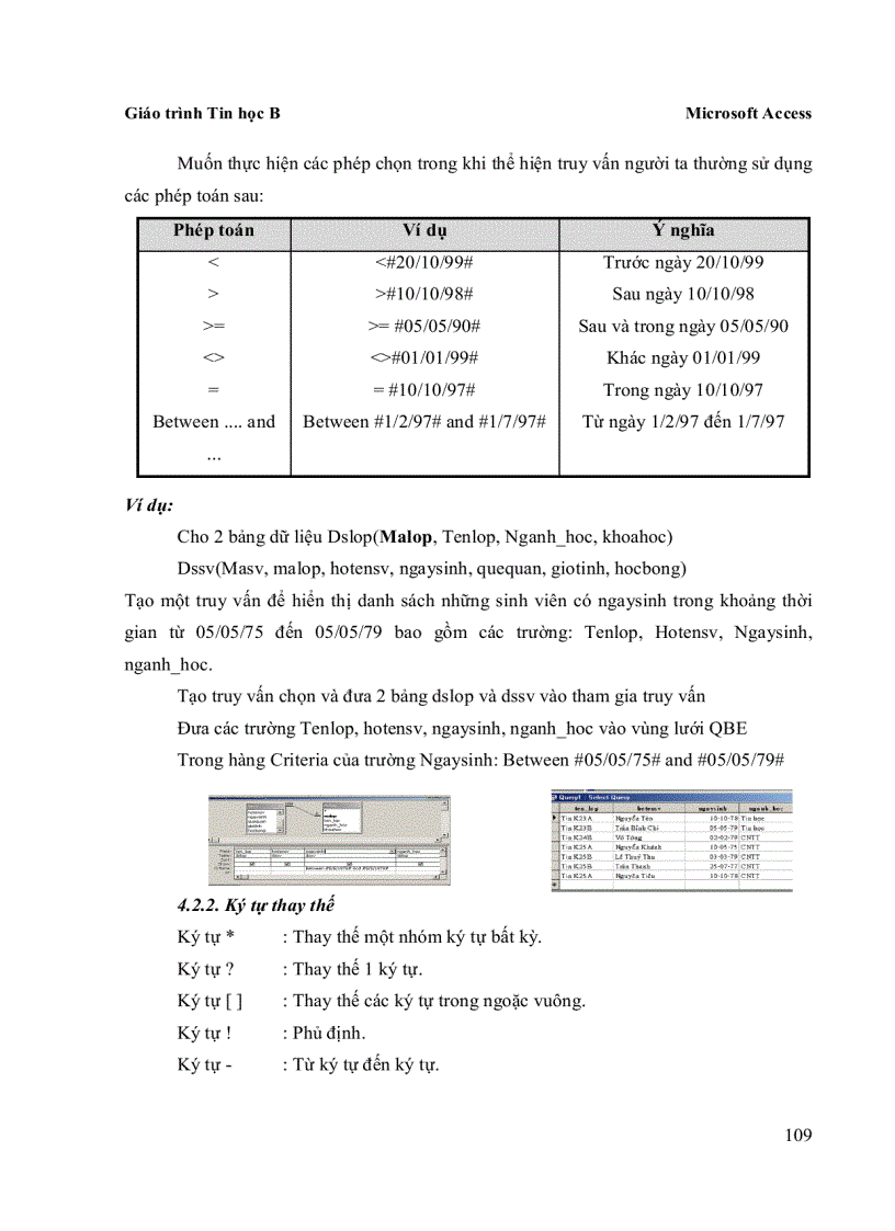 image for page Giáo trình Tin học B Microsoft Access