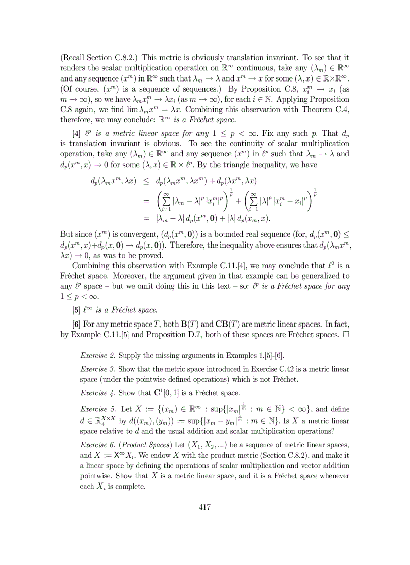 Real Analysis with Economic Applications Chapter I