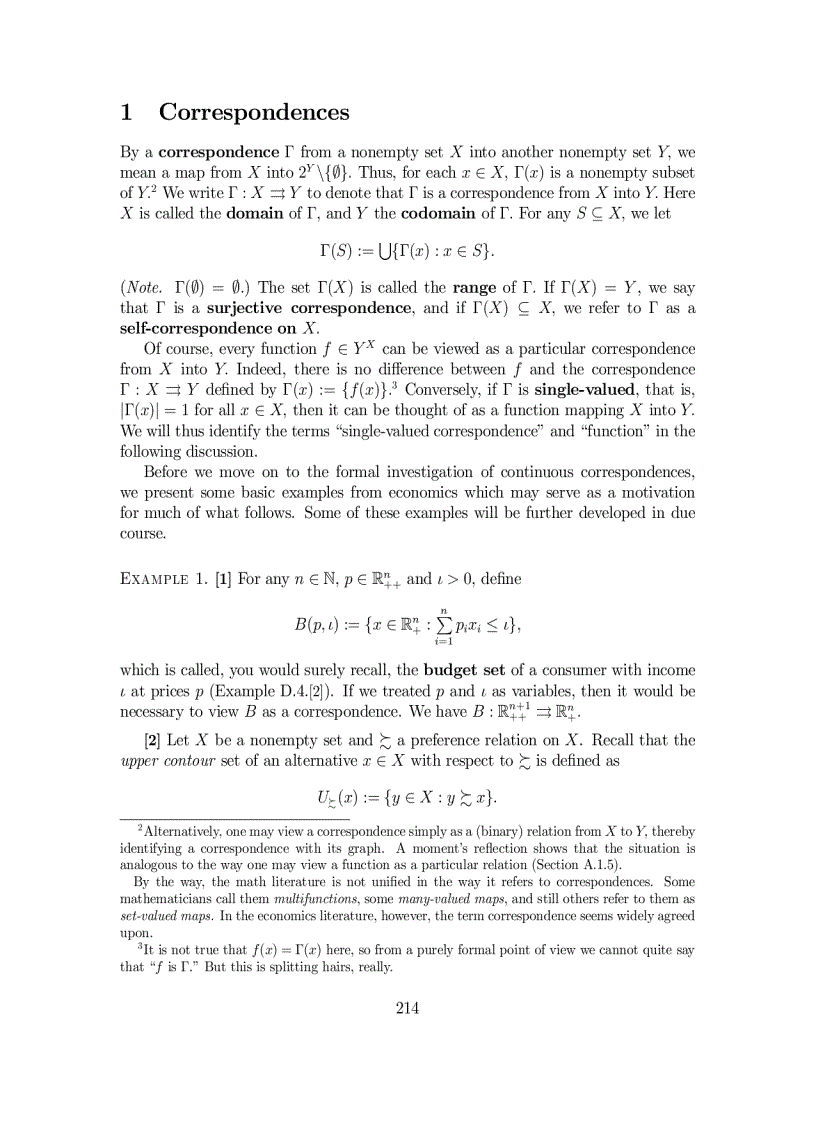 Real Analysis with Economic Applications Chapter E