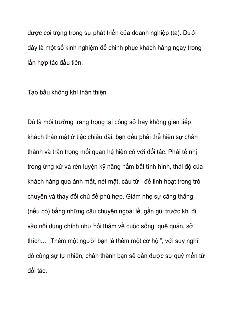 image for page Biết tôn trọng khách hàng lợi nhuận ắt tự đến