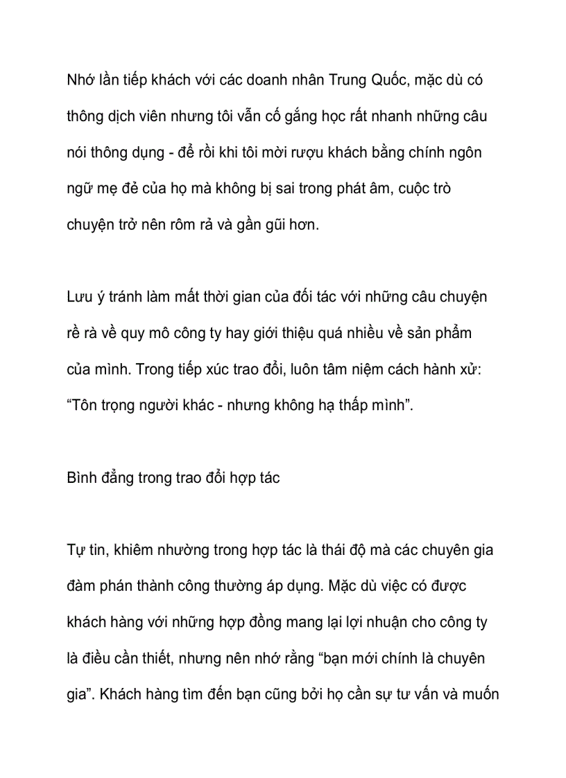 image for page Biết tôn trọng khách hàng lợi nhuận ắt tự đến