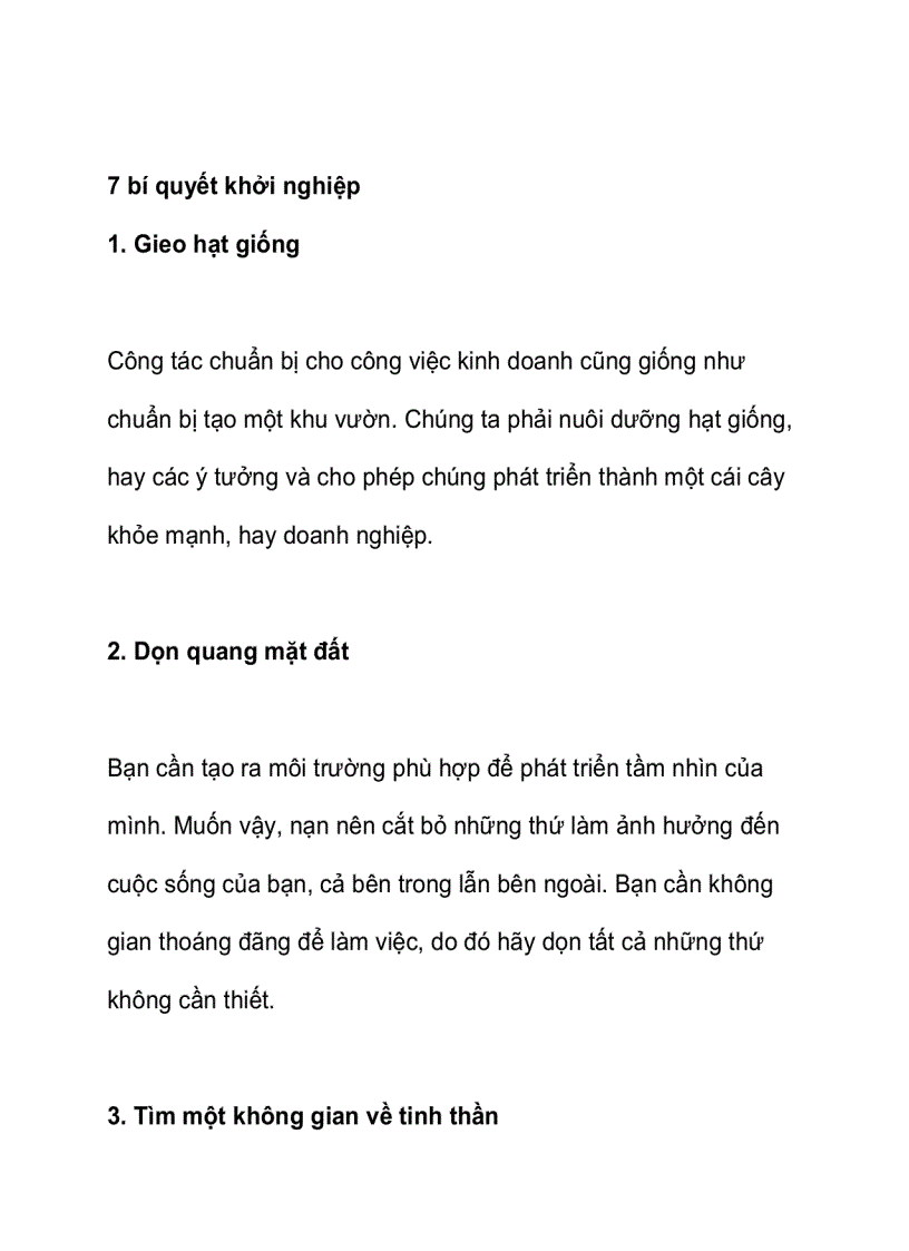 image for page Bí quyết khởi nghiệp thành công