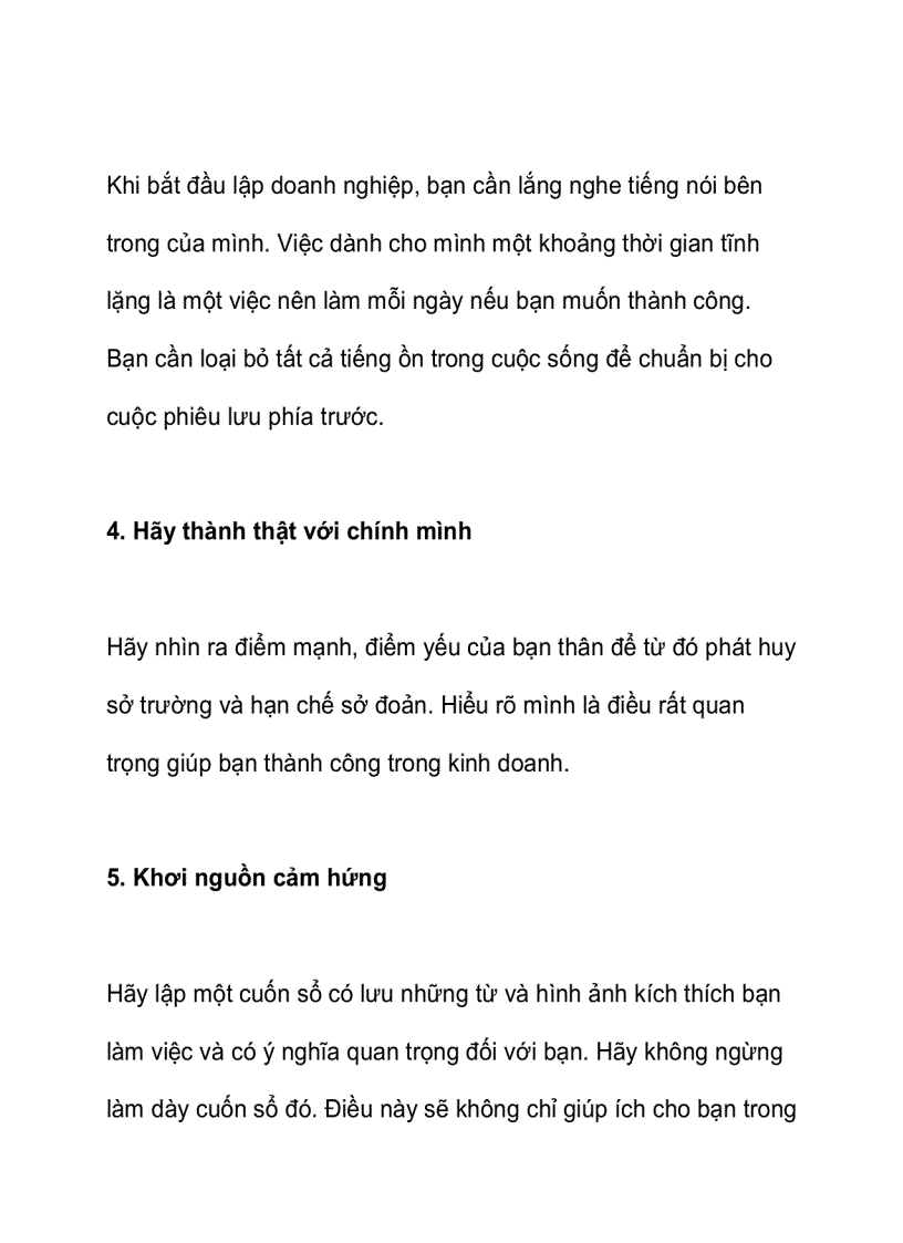 image for page Bí quyết khởi nghiệp thành công
