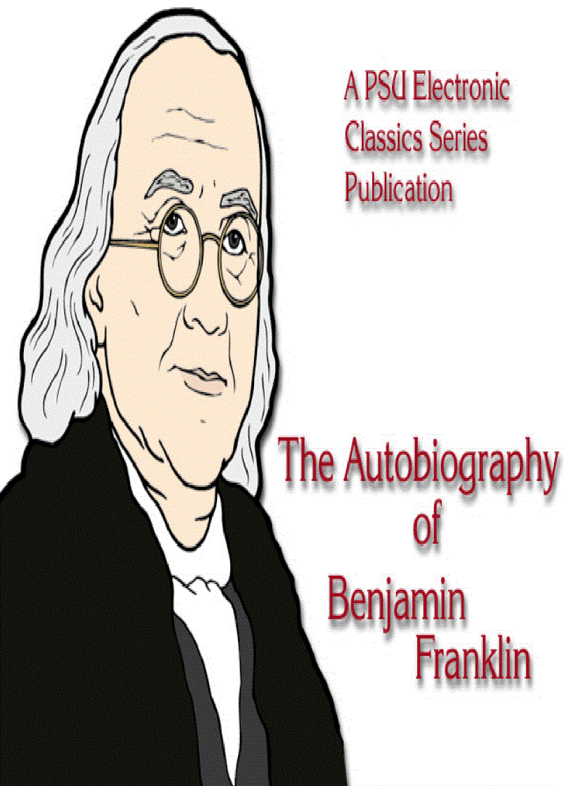 Ebook The Autobiography of Benjamin Franklin