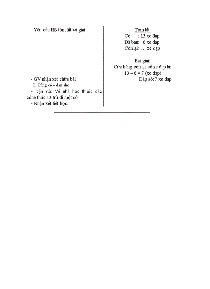 image for page Toán 13 trừ đi một số 13 5