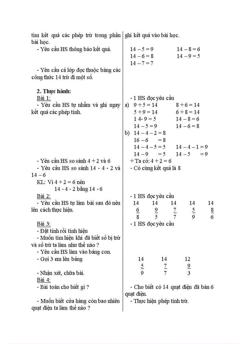 image for page Toán 14 trừ đi một số 14 8