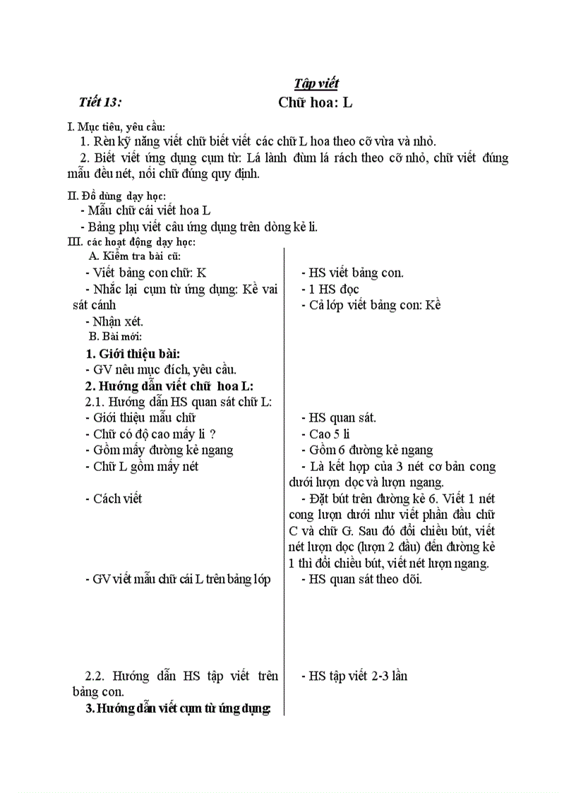 image for page Tập viết Chữ hoa L