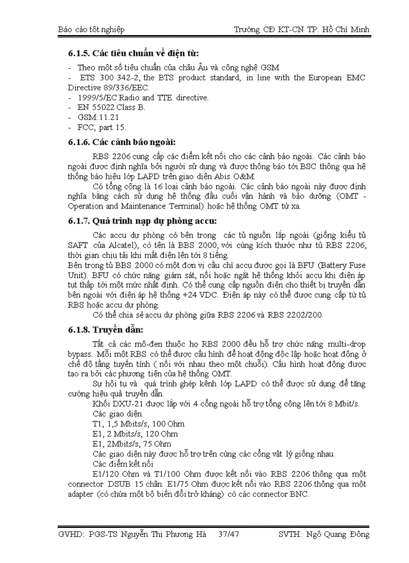 image for page Giới thiệu về kỹ thuật truyền dẫn truyền dẫn sử dụng vi ba số và tìm hiểu về tủ RBS 2206