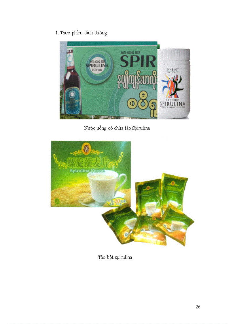 image for page Giới thiệu các hướng Ứng dụng tảo spirulina trong xử lý nước thải và các ngành thực phẩm y dược mỹ phẩm