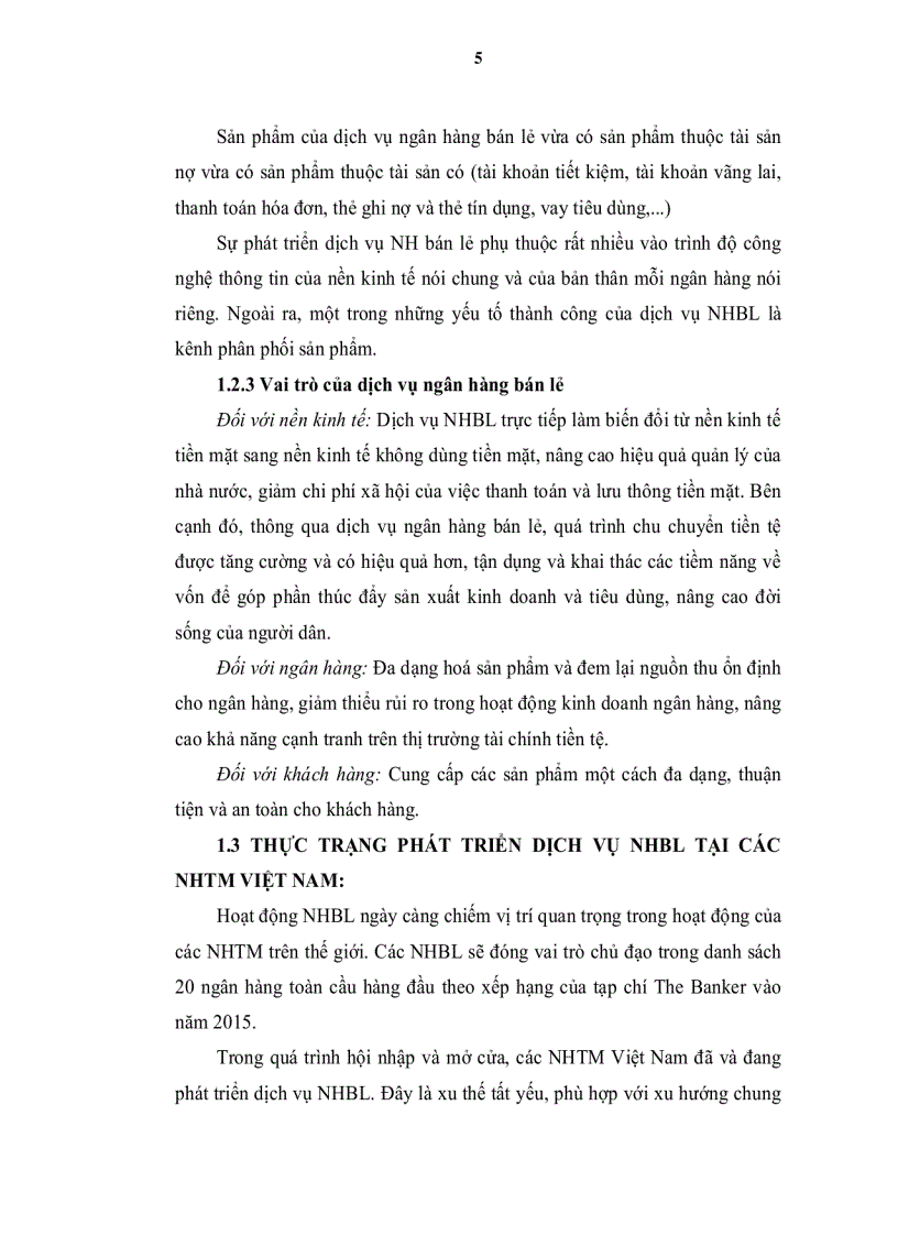 image for page Khái quát chung về dịch vụ ngân hàng bán lẻ