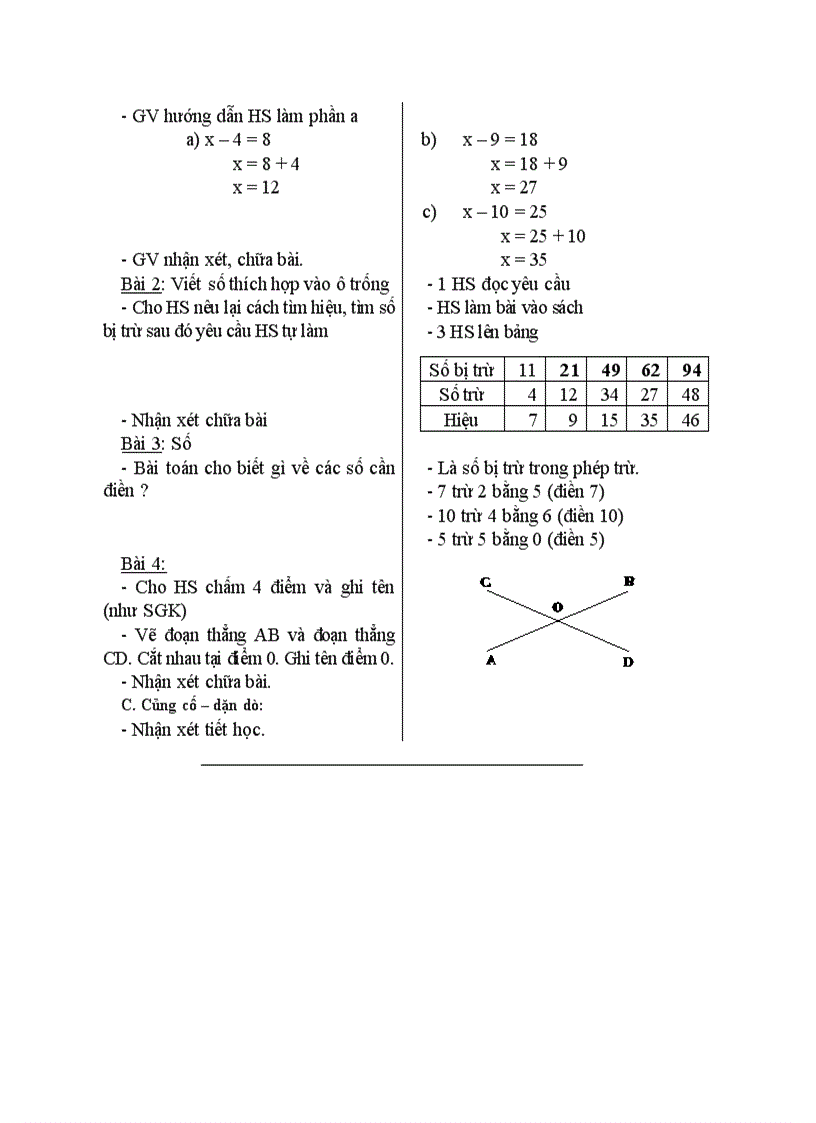 Toán Tìm số bị trừ