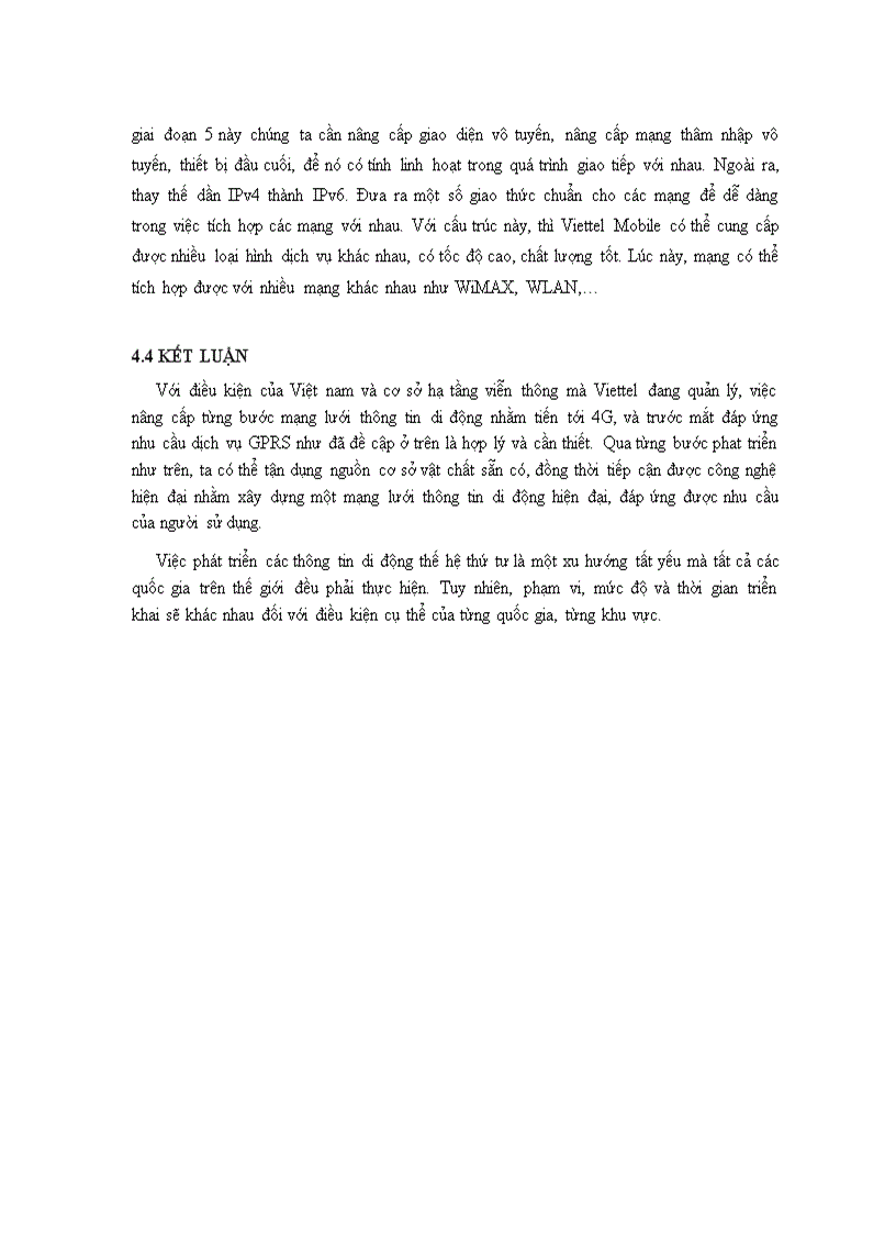 image for page Nghiên cứu ứng dụng công nghệ 4G cho mạng di động Viettel Mobile