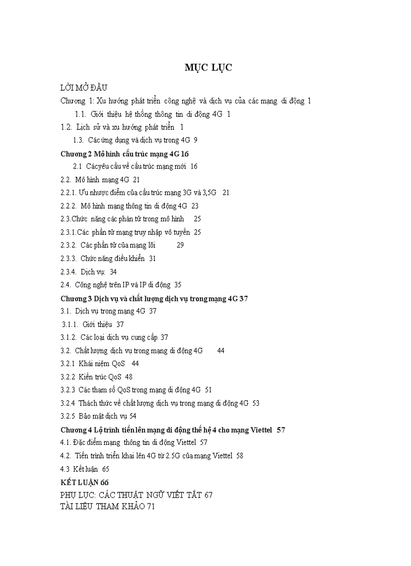 image for page Nghiên cứu ứng dụng công nghệ 4G cho mạng di động Viettel Mobile