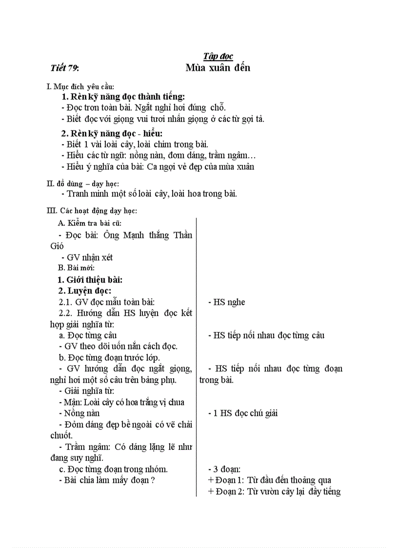 image for page Tập đọc Mùa xuân đến