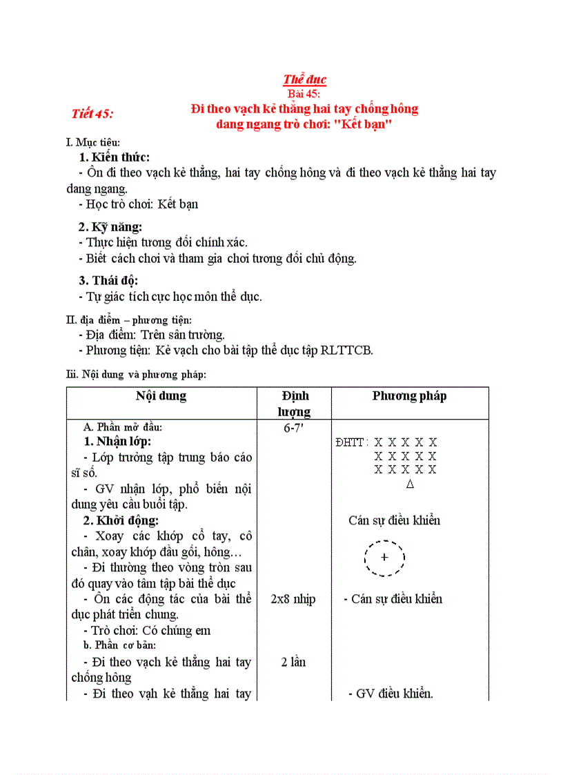 image for page Thể dục Đi theo vạch kẻ thẳng hai tay chống hông dang ngang trò chơi Kết bạn