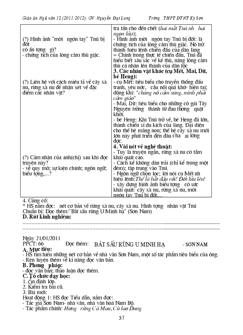 image for page Giáo án môn Văn cơ bản 12