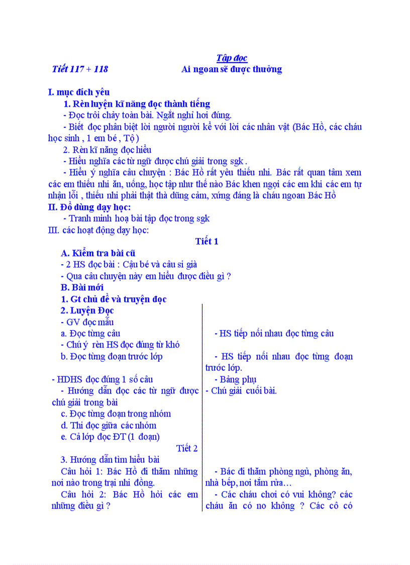 image for page Tập đọc Ai ngoan sẽ được thưởng