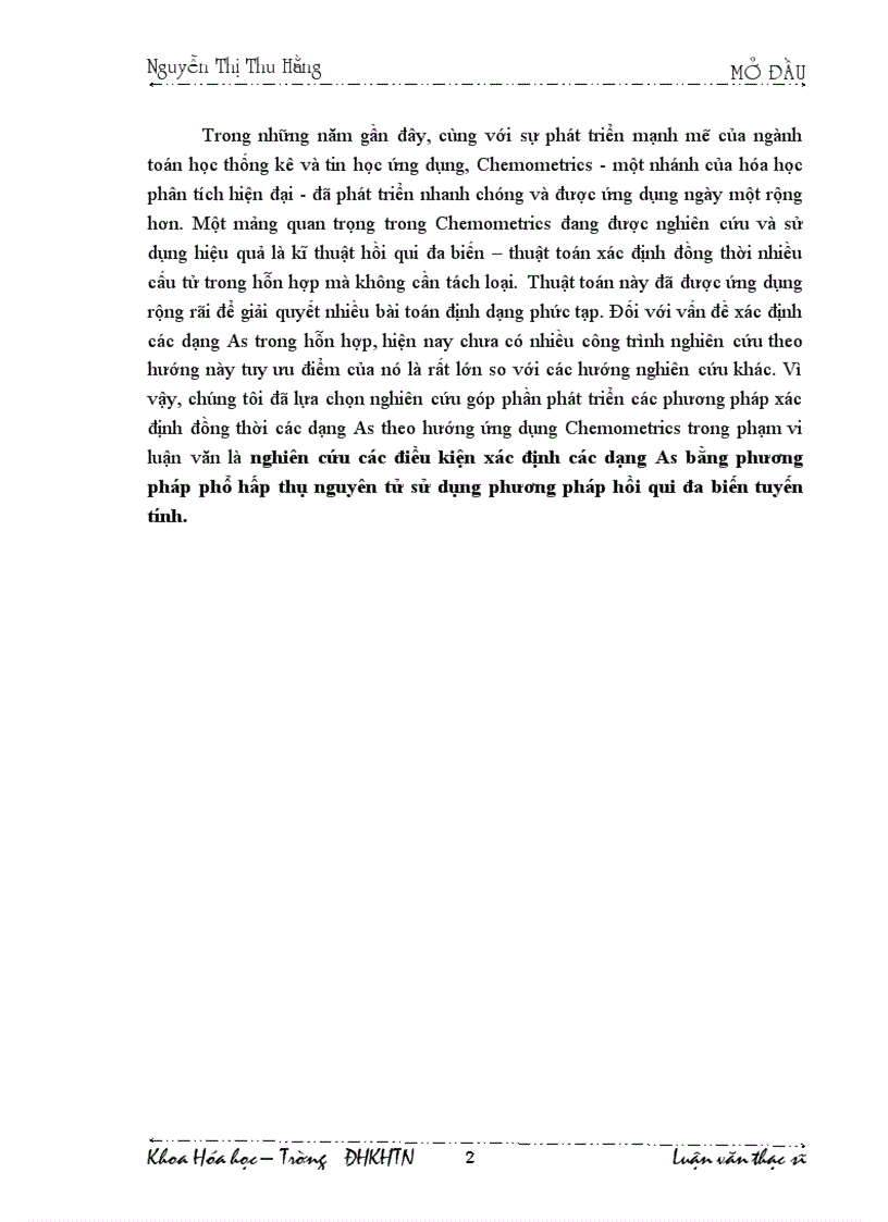 image for page Nghiên cứu các điều kiện xác định các dạng asen bằng phương pháp phổ hấp thụ nguyên tử