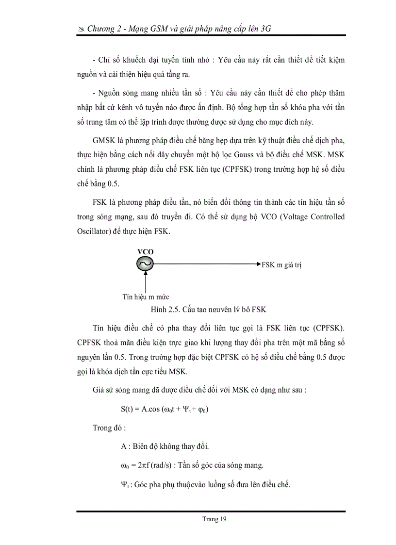 image for page Đồ án tốt nghiệp Công nghệ wcdma và giải pháp nâng cao GSM lên wcdma