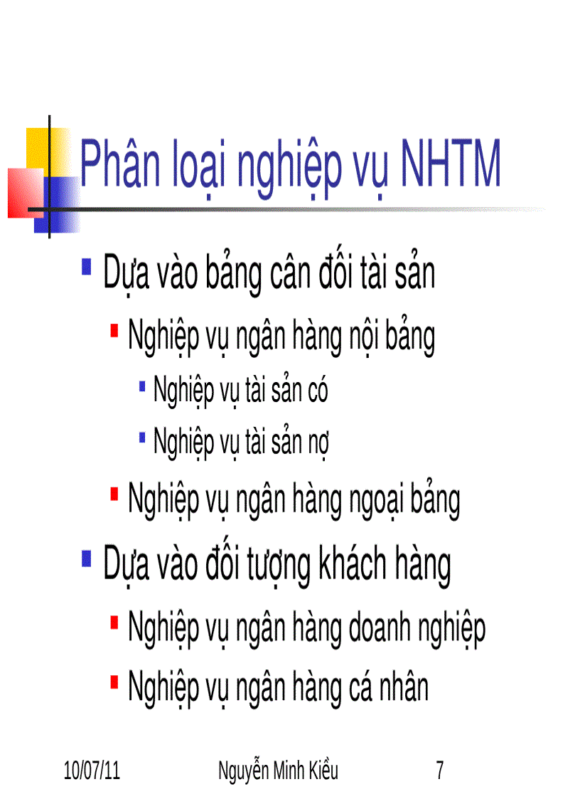 image for page Môn học DỊCH VỤ NGÂN HÀNG HiỆN ĐẠI Bài 1 Tổng quan về nghiệp vụ ngân hàng thương mại