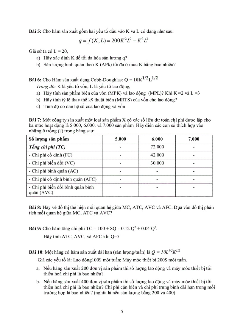 image for page Phân tích định lượng bài tập môn kinh tế học sản xuất